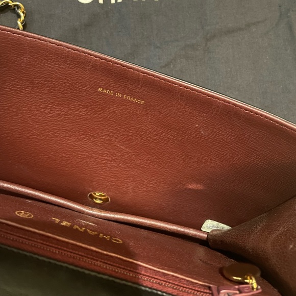 Vintage Chanel Lambskin Classic Mini Full Flap Shoulder Bag 24KGP Hardware - Picture 8 of 13